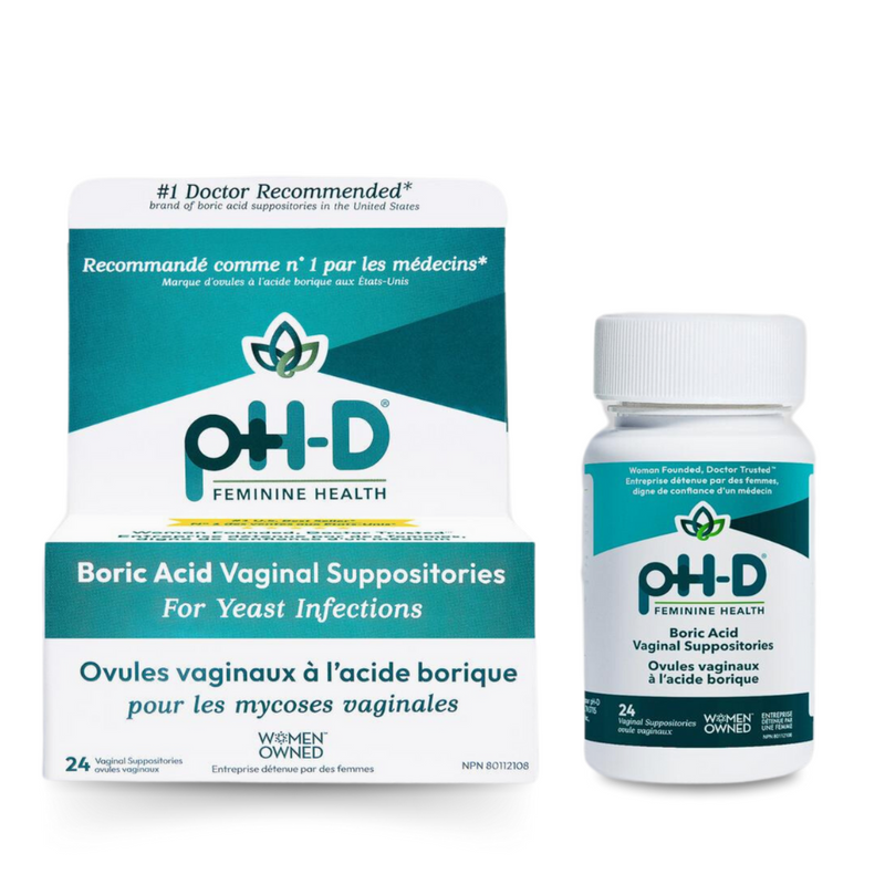 pH-D Boric Acid Vaginal Suppositories